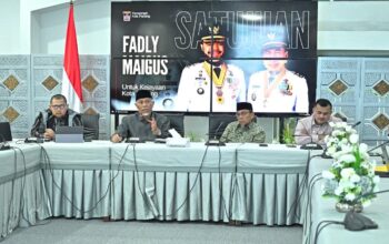 Pertemuan Gubernur Mahyeldi dengan jajaran Pemko Padang. (dok. istimewa)