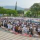 Salat Ied di Plaza Semen Padang. (dok. istimewa)