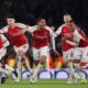 Selebrasi Arsenal usai pastikan lolos ke perempat final liga champions 2026. (dok. istimewa)