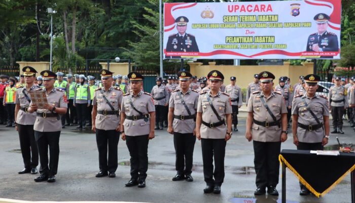 Empat Kapolsek dan Dua Kasat di Jajaran Polresta Padang Resmi Berganti