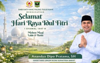 Ucapan Idul Fitri 1447 H Anandya Dipo Pratama. (dok. istimewa)