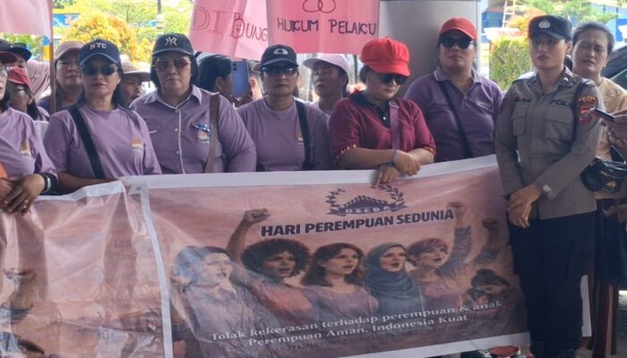 Ratusan Perempuan Nias Kolaborasi OSEDA Aksi Tuntut Perlindungan Korban Kekerasan