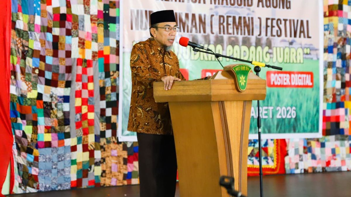 Wawako Maigus Nasir buka acara remaja Masjid Agung Nurul Iman. (dok. istimewa)