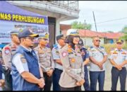 Satlantas Polres Pasbar Periksa Kelayakan Angkutan Umum di Terminal Simpang Empat