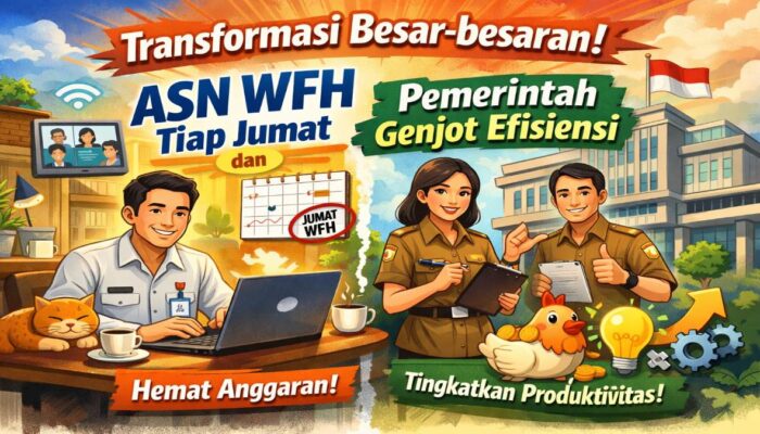 Transformasi Besar-besaran! ASN WFH Tiap Jumat dan Pemerintah Genjot Efisiensi