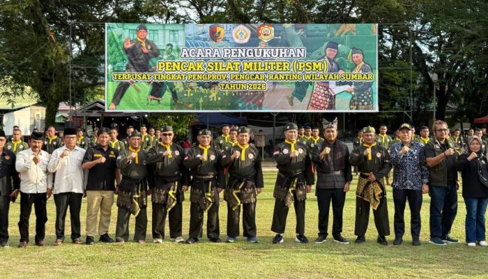 Pangdam XX/Tuanku Imam Bonjol Resmikan Pengukuhan Pencak Silat Militer, KONI Sumbar Dorong Dukungan Porprov