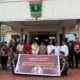 Atlet taekwondo Sumbar disambut hangat di BIM. (dok. istimewa)