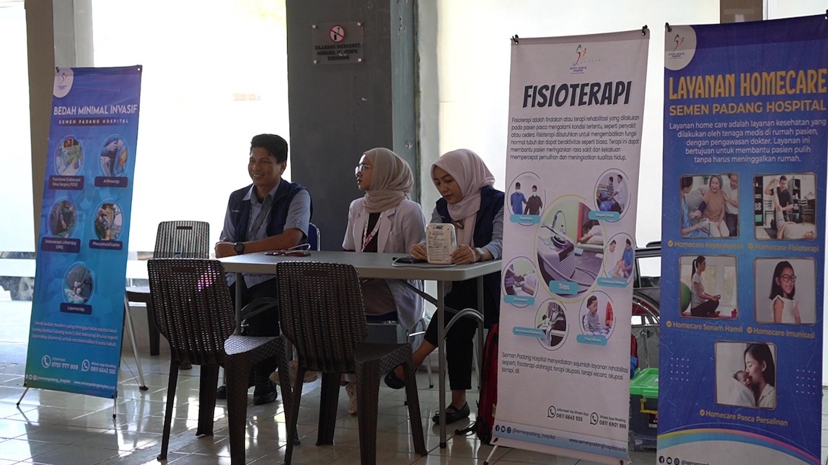 Layanan Semen Padang Hospital di dance competition. (dok. istimewa)