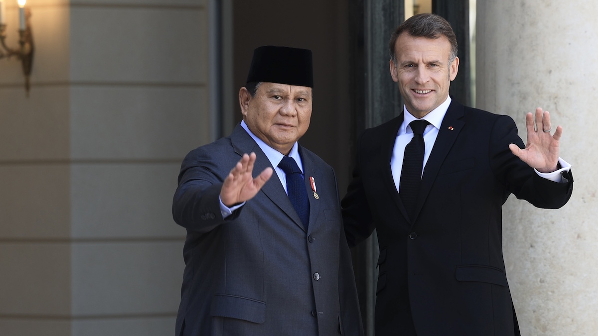 Pertemuan Presiden Prabowo dengan Presiden Prancis Emmanuel Macron. (dok. istimewa)