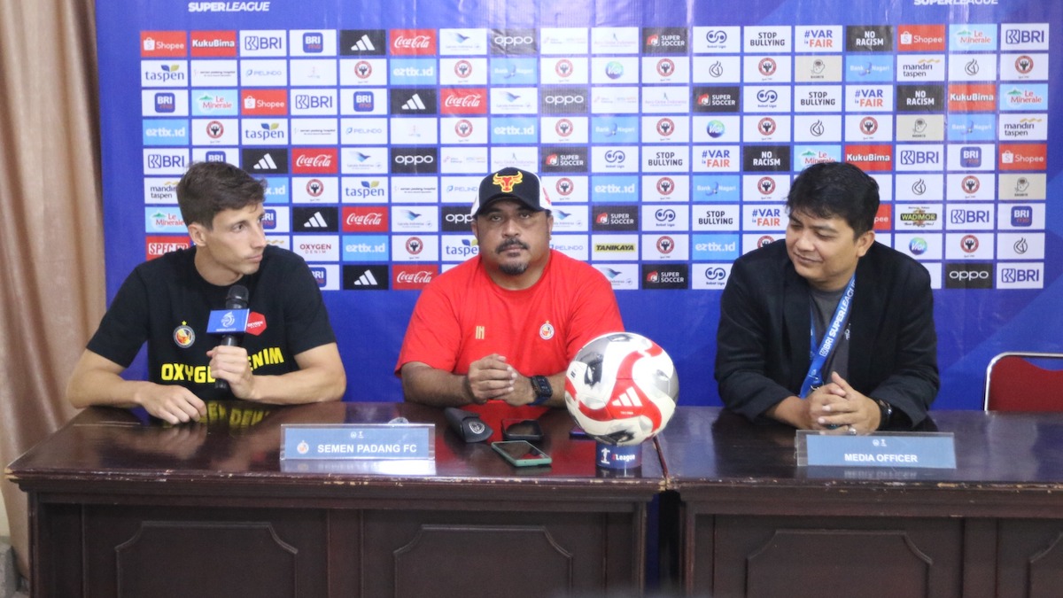 Prematch pressconference Semen Padang FC vs Persib. (dok. MO SPFC)