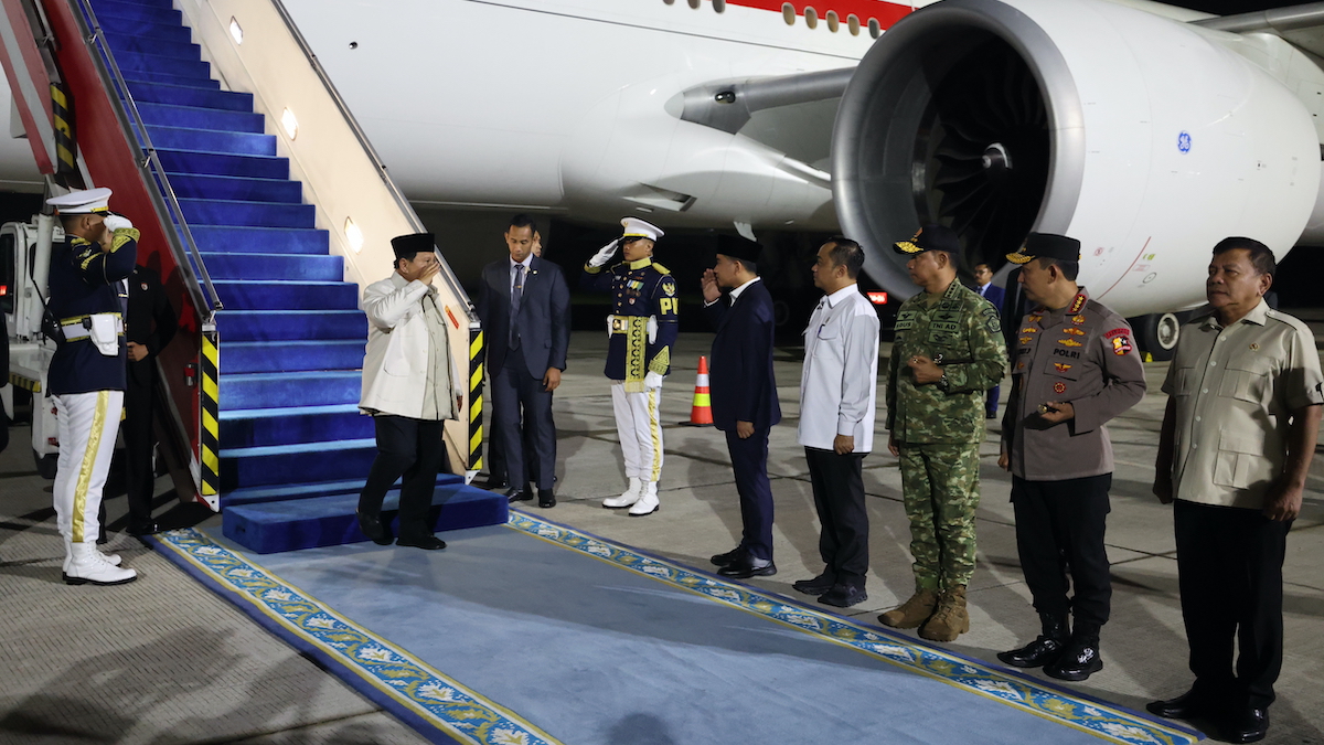 Presiden Prabowo sampai ke Tanah Air. (dok. istimewa)