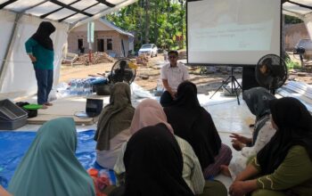 Program huntap PT Semen Padang di Kampung Talang. (dok. istimewa)