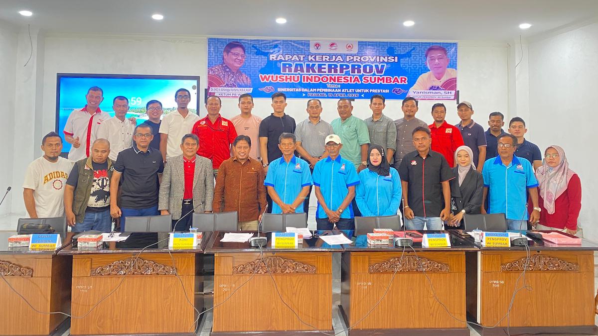 Rakerprov Wushu Indonesia Sumbar. (dok. istimewa)