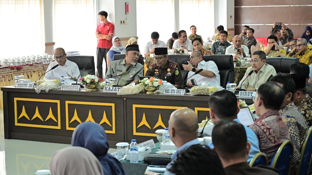 Rapat kesiapan jalan tol Sicincin-Pekanbaru. (dok. istimewa)