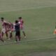 Selebrasi pemain PSP usai melesatkan gol ketiga di laga Final Liga 4 Sumbar 2026. (dok. istimewa)