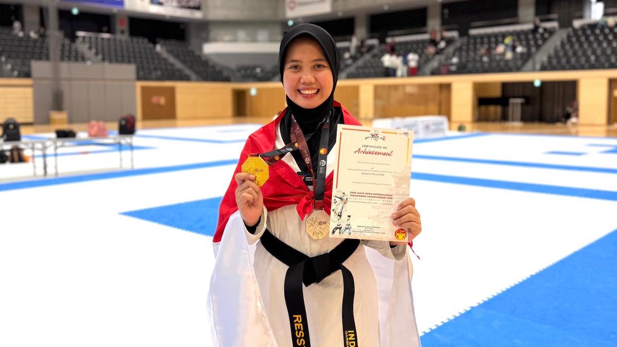 Taekwondoin Sumbar raih medali emas di Kejurnas Internasional. (dok. istimewa)