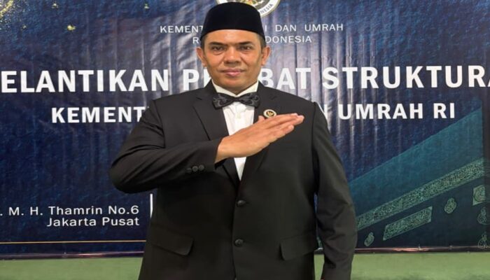M Rifki Dilantik sebagai Kakanwil Kemenhaj Sumbar, Siap Sukseskan Haji 2026