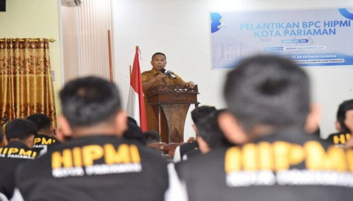 HIPMI Pariaman Dilantik, Wawako Ajak Pengusaha Muda Kolaborasi dengan Pemerintah