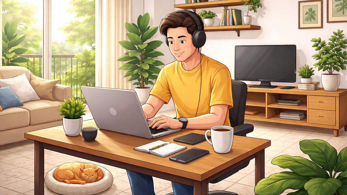 ilustrasi WFH. (dok. istimewa)