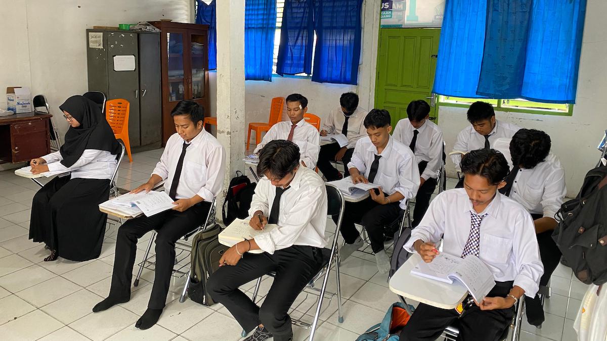 Pelatihan untuk mahasiswa yang studi ke Jepang dari Semen Padang. (dok. istimewa)
