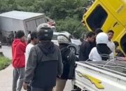Tabrakan Beruntun di Sitinjau Lauik, Empat Kendaraan Rusak dan Lalu Lintas Sempat Lumpuh