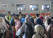 Lonjakan penumpang KAI Divre II Sumbar di Hari Buruh 2026. (dok, istimewa)