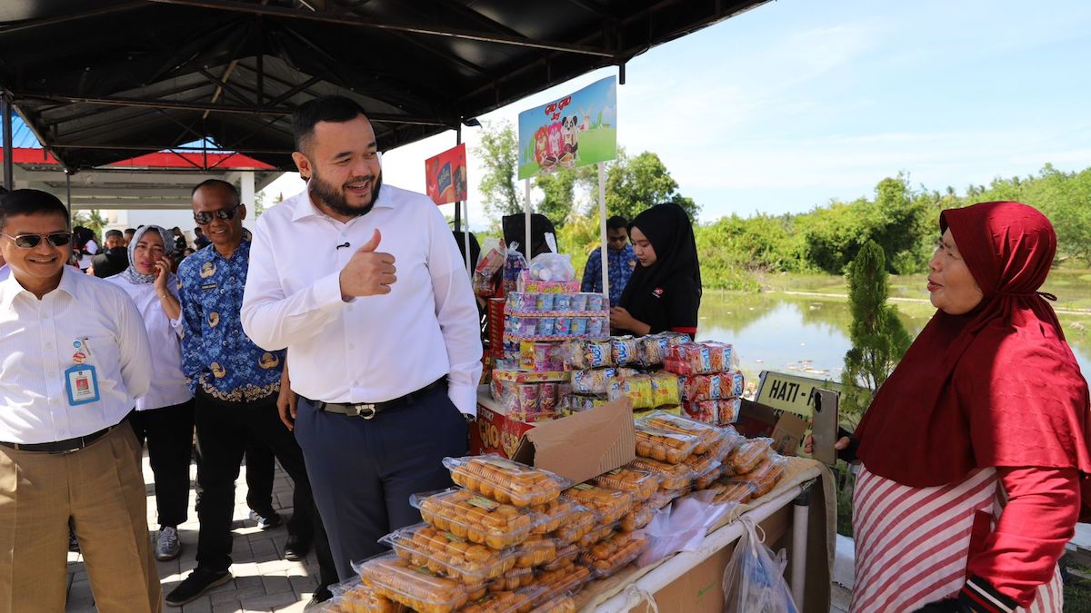 Pasar Murah Dinas Perdagangan Padang di PPI Padang Sarai. (dok. Prokopim)