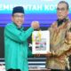 Penyerahan LKPD Pemko Padang ke BPK Perwakilan Sumbar yang diganjar prestasi Opini WTP. (dok. Prokopim)