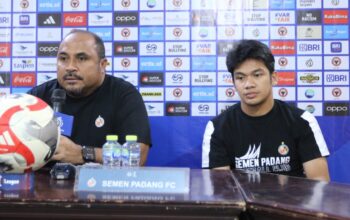 Prematch pressconference Semen Padang FC vs Persebaya. (dok. istimewa)