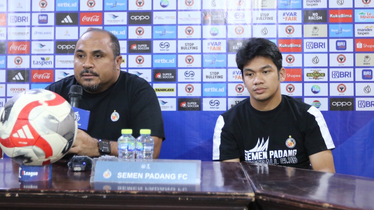 Prematch pressconference Semen Padang FC vs Persebaya. (dok. istimewa)