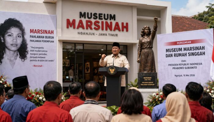 Presiden Prabowo Resmikan Museum Marsinah, Simbol Perjuangan Hak Buruh