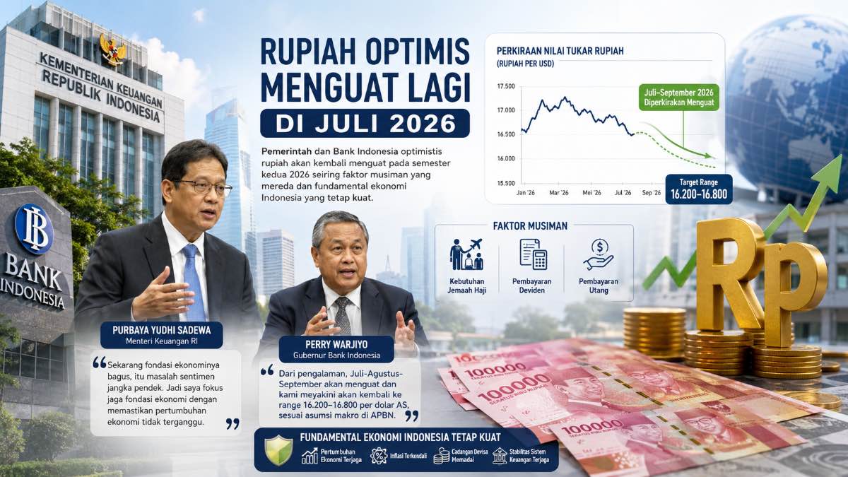 Rupiah optimis menguat di Juli 2026. (dibuat dengan ChatGPT)