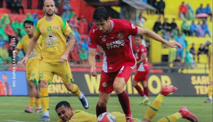 Dua Gol Cepat Persebaya Bungkam Semen Padang FC di Babak Pertama