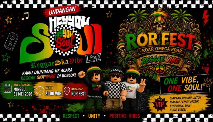 Hey You Soul Jadi Band Sumbar Pertama Gelar Konser Virtual di Roblox