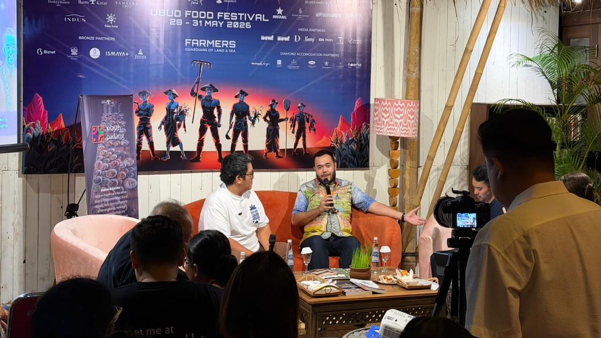 Wali Kota Padang Fadly Amran jadi pembicara di Ubud Food Festival 2026. (dok. Prokopim)