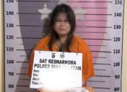 Wanita pelaku narkoba yang diamankan Polres Nias Selatan. (dok. Radarsumbar)