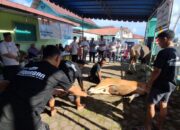 Ratusan Dhuafa Terima Daging Kurban Komunitas Aine Berbagi Gunungsitoli Kolaborasi BPJS Ketenagakerjaan