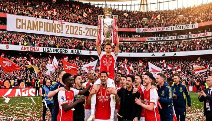 Juara Premier League 2025/2026, Arsenal Raup Rp3,9 Triliun dari Liga Inggris