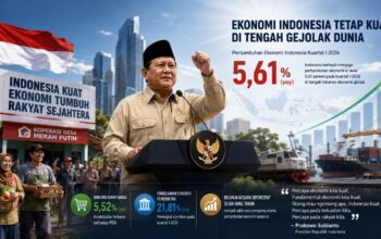 Grafis ekonomi indonesia tetap kuat. (dibuat dengan ChatGPT)