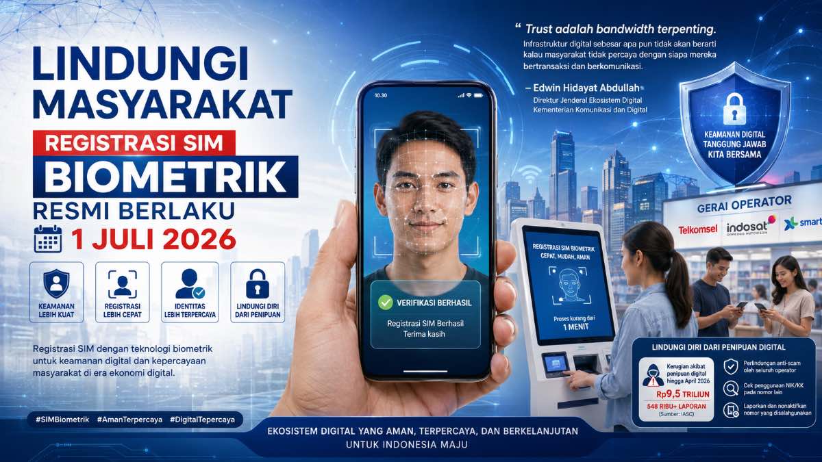 ilustrasi registrasi SIM Biometrik. (dibuat dengan ChatGPT)