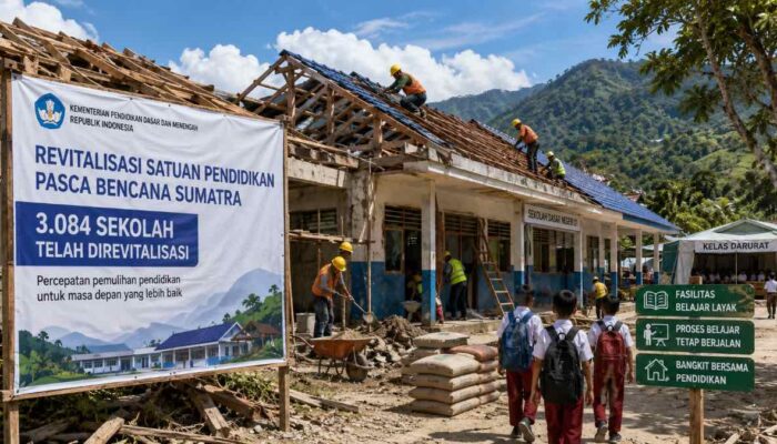 Pemulihan Pascabencana Jadi Perhatian Serius Pemerintah dan DPR, 3.084 Sekolah di Sumatra Telah Direvitalisasi