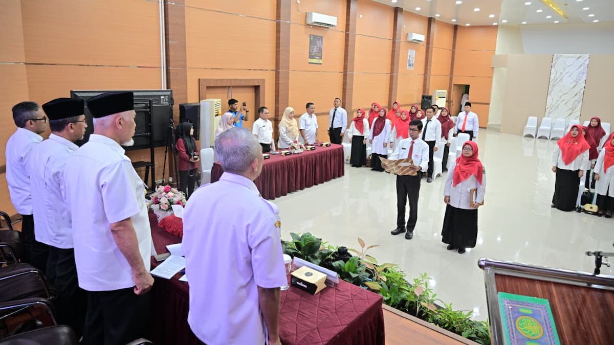 Gubernur Mahyeldi hadiri pembukaan pelatihan karya tulis bagi ASN Pemprov Sumbar. (dok. adpsb)