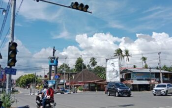 Lampu merah Simpang Empat mati. (dok. istimewa)