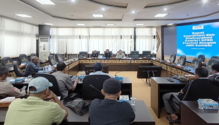 JMSI Sumbar Lakukan Kordinasi dan Silaturahmi dengan Komisi 1 DPRD Sumbar