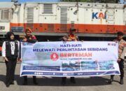 Sosialisasi perlintasan sebidang di Padang. (dok. istimewa)