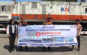 Sosialisasi perlintasan sebidang di Padang. (dok. istimewa)