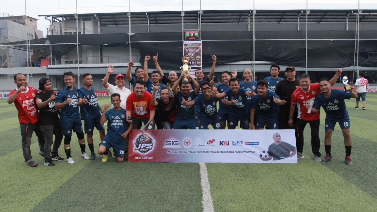 TIm minisoccer Humas Semen Padang juara JPS Cup 2026. (dok. istimewa)