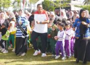 Yota Balad Ikuti Senam Massal Bersama 1.200 Anak TK dan PAUD Se-Kota Pariaman