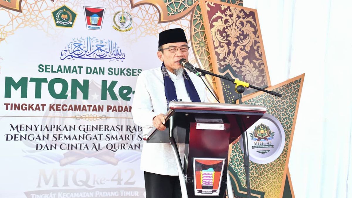 Wawako Maigus Nasir buka MTQN ke-42 tingkat Padang Timur. (dok. Prokopim)