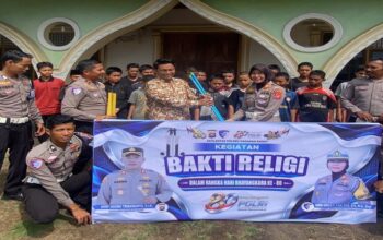 Sambut Hari Bhayangkara ke-80, Satlantas Polres Pasbar Gelar Bakti Religi di Masjid Agung